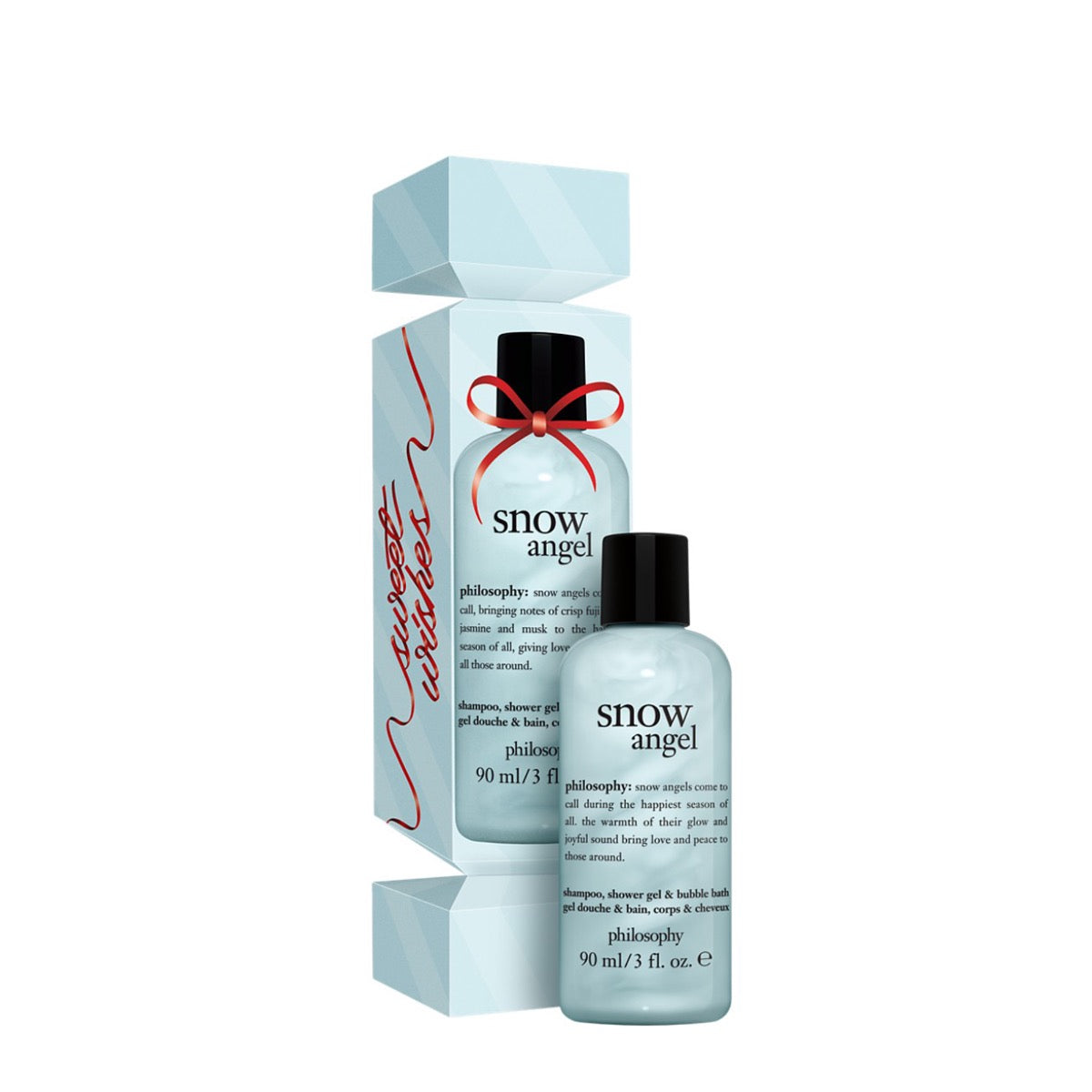 Philosophy Snow Angel gift set with shower gel and shampoo in festive packaging