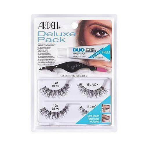Ardell Deluxe Pack Kit 120 Black 65223-Ardell-ARD_Multi Packs,Brand_Ardell,Collection_Makeup,Makeup_Eye,Makeup_Faux Lashes