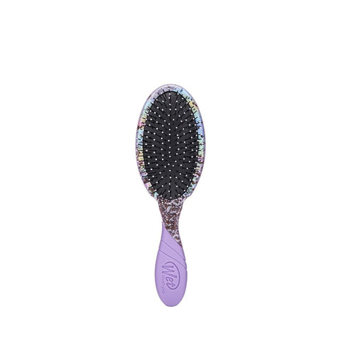 Wet Brush Super Slick hair brush with colorful glitter handle and black bristles for smooth detangling