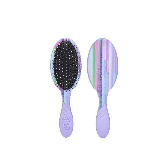 Wet Brush Swift Strokes hair brush with purple holographic handle and black bristles