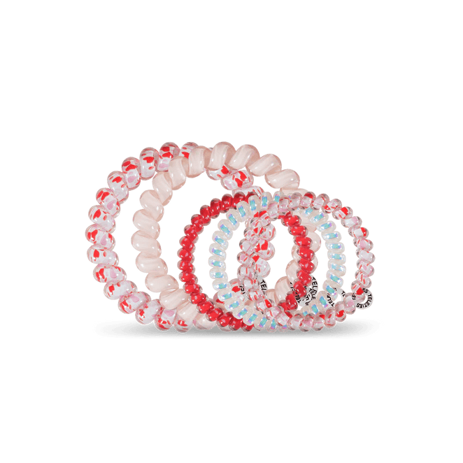 Teleties hair ties multipack featuring colorful elastic hair ties for stylish hair management