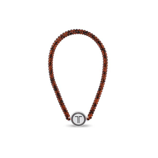 Teleties headband in amber color featuring a stylish design for comfortable wear and secure styling