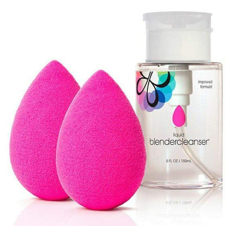 beautyblender two.bb.clean Two Original Beautyblenders + 5 oz Blendercleanser-Beautyblender-Beauty Blender_Accessories,Beauty Blender_Sponges,Brand_beautyblender