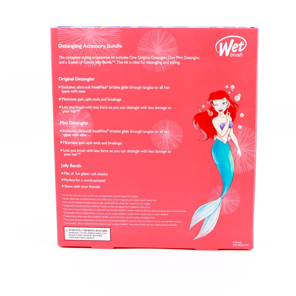 Wet Brush Disney Princess detangling set packaging featuring Ariel from The Little Mermaid