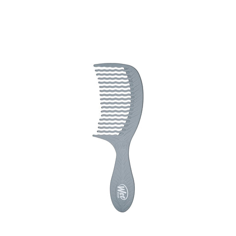 Wet Brush Eco-Friendly Comb in gray with wide teeth and ergonomic handle for detangling hair