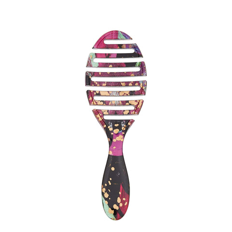 Wet Brush flex dry hair brush with colorful patterned vented design for fast drying and detangling