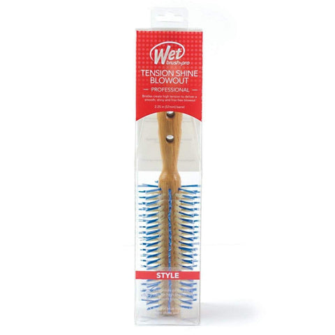 Wet Brush for Blowouts with a bamboo handle and bristles for smoother styling results