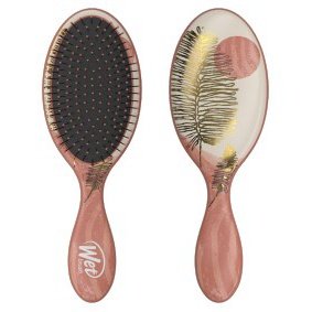 Wet Brush hair styling kit featuring dual-sided brushes with decorative leaf design and ergonomic handles