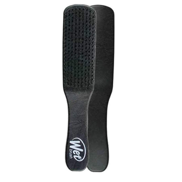 Wet Brush black hair detangling paddle brush with flexible bristles for smooth styling