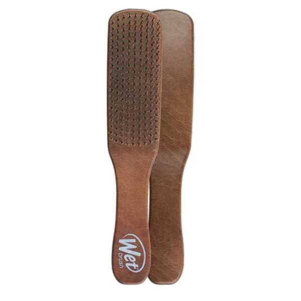 Wet Brush wooden paddle hairbrush with flexible bristles and ergonomic handle for detangling hair