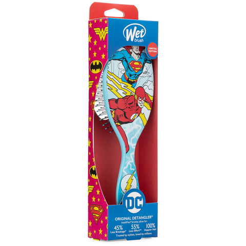 Wet Brush Justice League detangler brush featuring superheroes for easy hair detangling