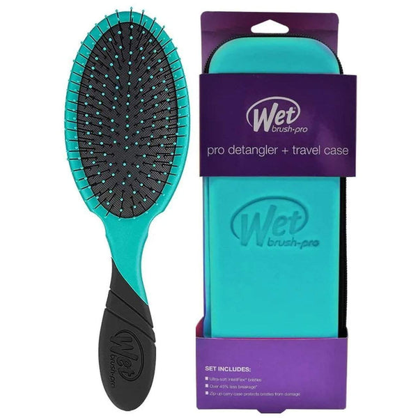 Wet Brush Pro 2.0 Detangler with Travel Case, designed for easy detangling and portability