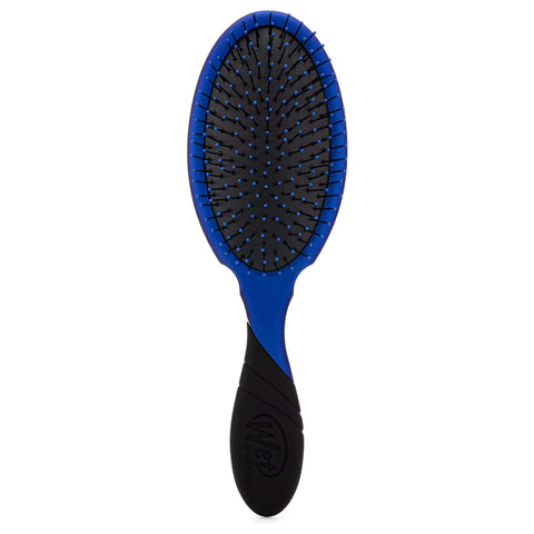 Wet Brush Pro Detangler hairbrush with blue and black cushioned bristles and ergonomic handle