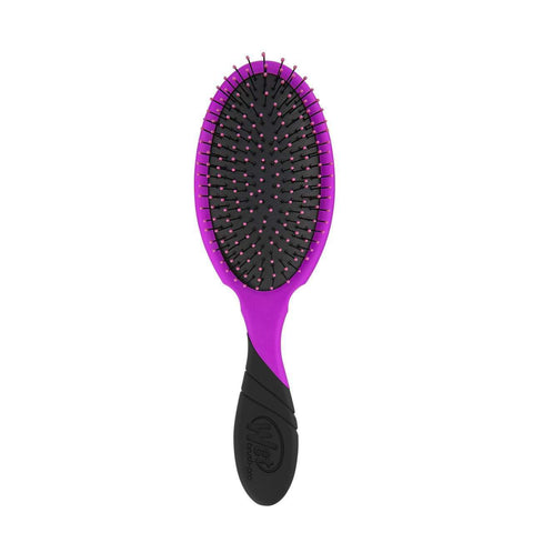 Wet Brush Pro Detangler purple and black hairbrush with flexible bristles and ergonomic handle