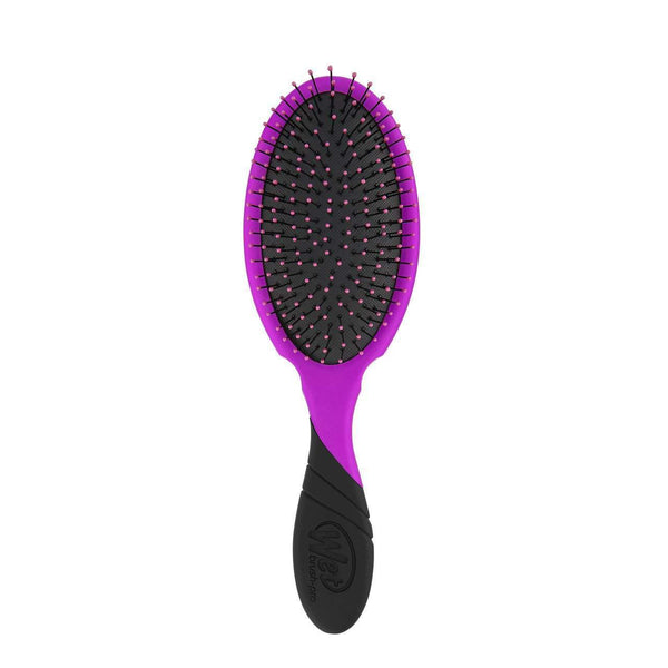 Wet Brush Pro Detangler purple and black hairbrush with flexible bristles and ergonomic handle