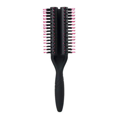 Wet Brush Pro fast dry brush with black handle and pink-tipped bristles for efficient hair drying