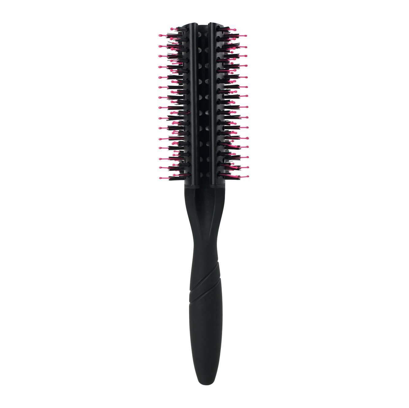 Wet Brush Pro fast dry brush black round hairbrush with pink-tipped bristles for styling