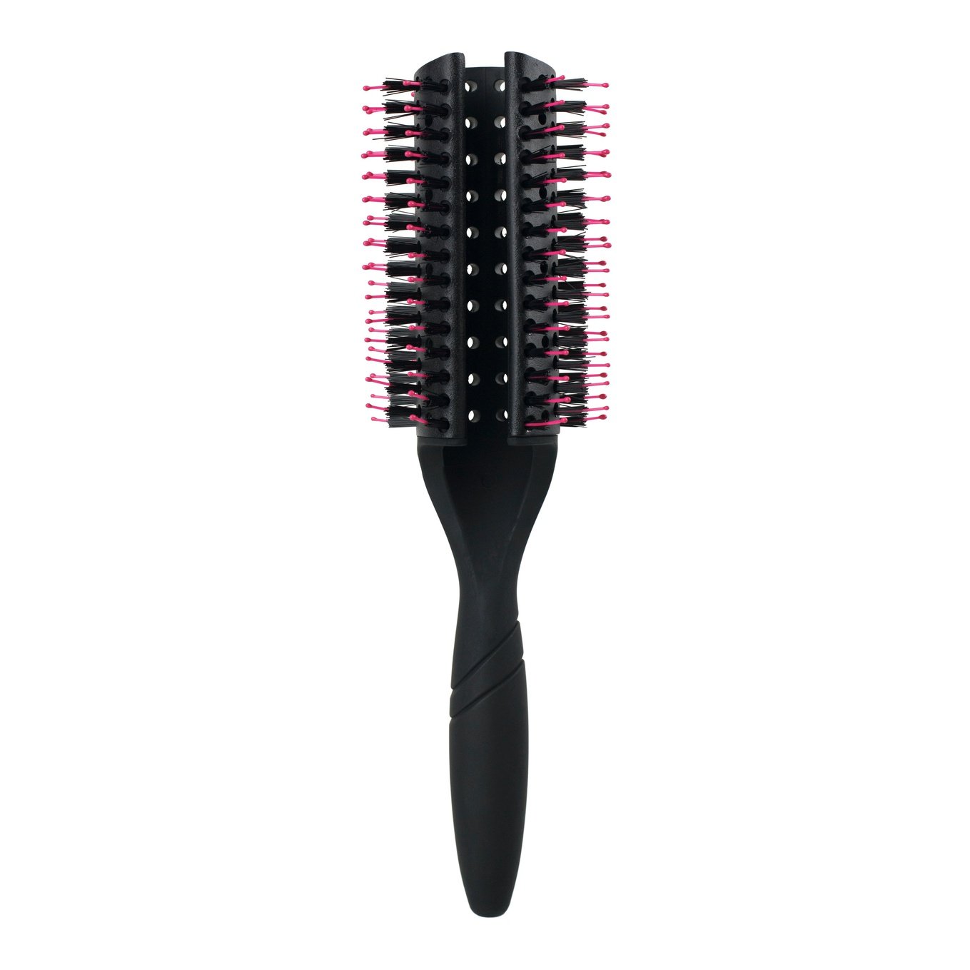 Wet Brush Pro fast dry brush black with pink bristles designed for quick hair drying and detangling