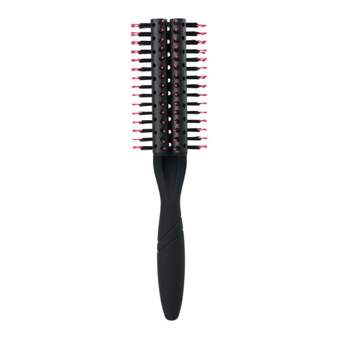 Wet Brush Pro fast dry brush black round hairbrush with pink-tipped bristles for quick drying