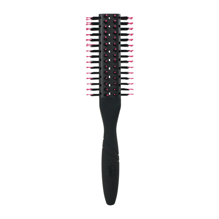 Wet Brush Pro fast dry brush with black handle and pink-tipped bristles for quick hair drying