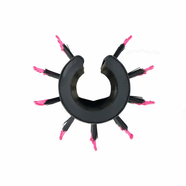 Wet Brush Pro fast dry brush with black body and pink-tipped bristles for quick hair drying