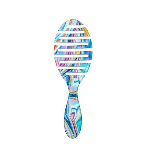 Wet Brush Pro Flex Dry Detangling Brush with Colorful Stripes for Effortless Hair Styling