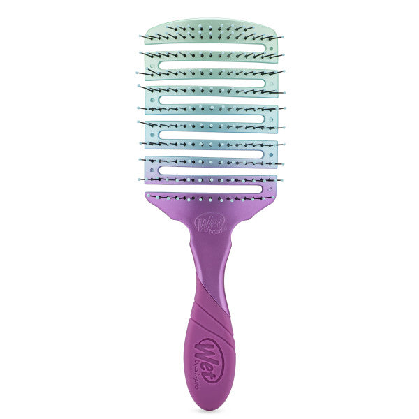 Wet Brush Pro Flex Dry Paddle hairbrush with flexible design and purple handle for easy detangling