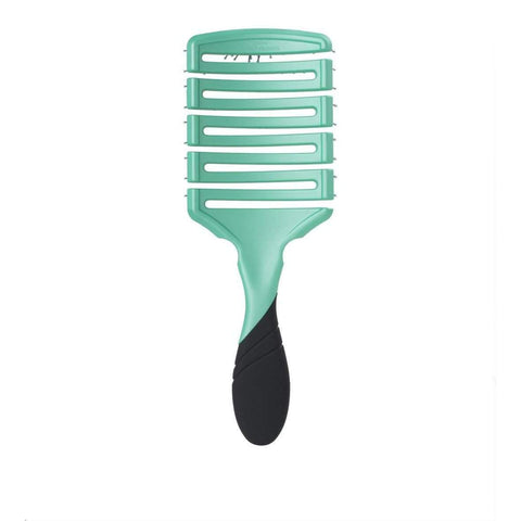 Wet Brush Pro Flex Dry Paddle hairbrush in green with black handle for gentle detangling