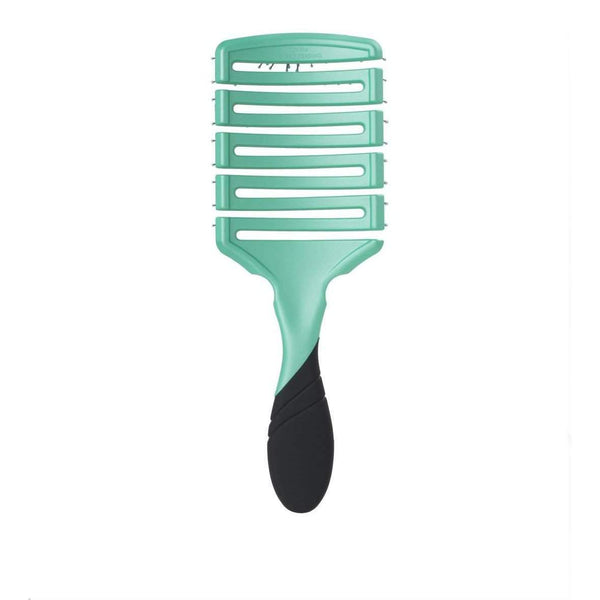 Wet Brush Pro Flex Dry Paddle hairbrush in green with black handle for gentle detangling