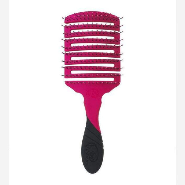 Wet Brush Pro Flex Dry Paddle in pink with flexible bristles and ergonomic black handle for gentle detangling