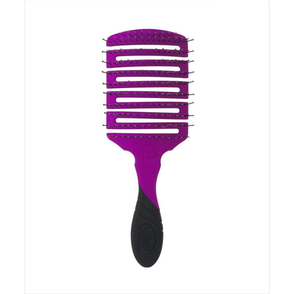 Wet Brush Pro Flex Dry Paddle hairbrush in purple with black ergonomic handle for gentle detangling