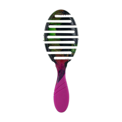 Wet Brush Pro Flex Dry ventilated hairbrush with flexible design and pink handle for fast drying