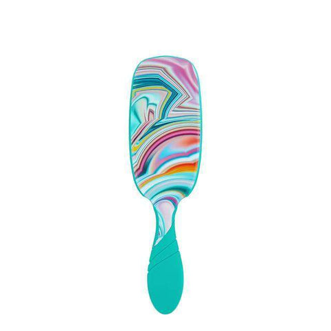 Wet Brush Pro Shine Enhancer with a vibrant, multicolored design for smooth and shiny hair