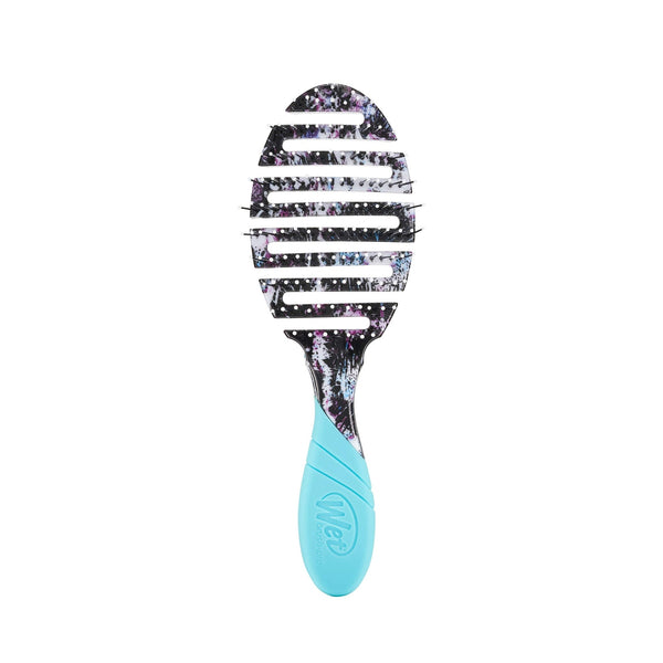 Wet Brush Street Art hairbrush with colorful splatter design and blue ergonomic handle