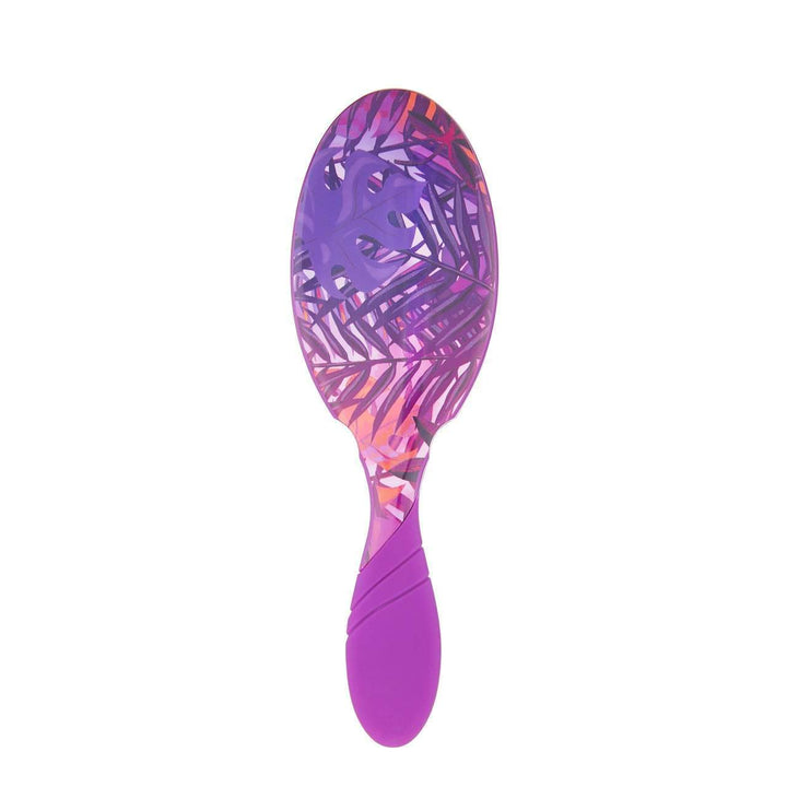 Wet Brush purple hair brush with colorful tropical design hair brush pattern and ergonomic handle