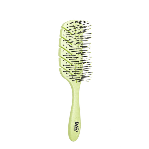 Wet Brush Eco-Friendly Hair Detangler in Green with Flexible Bristles for Easy Combing