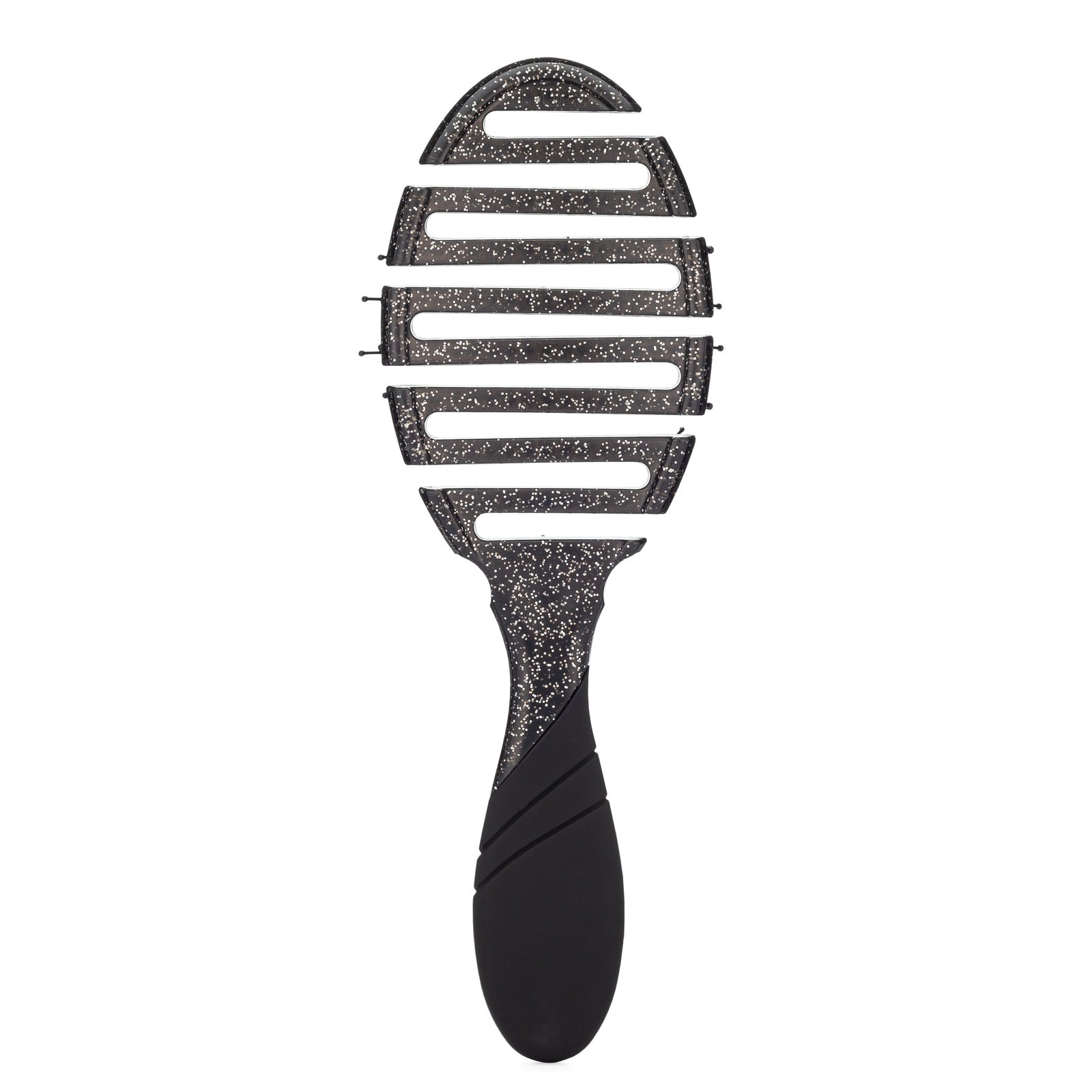 Wet Brush Mineral Sparkle Flex Dry Brush with flexible vented design and black glitter finish