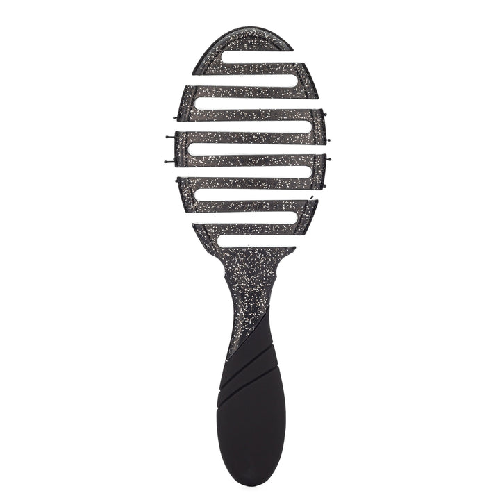 Wet Brush Mineral Sparkle Flex Dry Brush with flexible vented design and black glitter finish