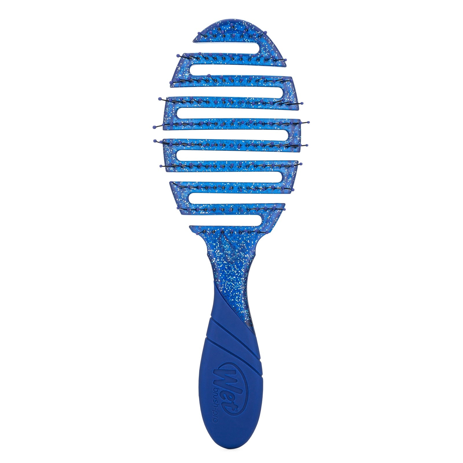 Wet Brush Mineral Sparkle Flex Dry Brush in blue with flexible vented design for easy hair styling
