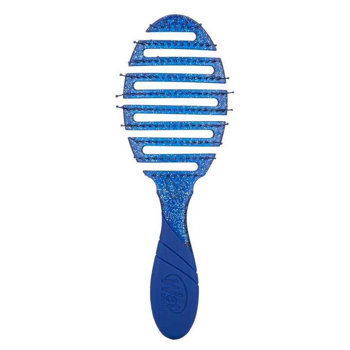 Wet Brush Mineral Sparkle Flex Dry Brush in blue with flexible vented design for easy hair styling