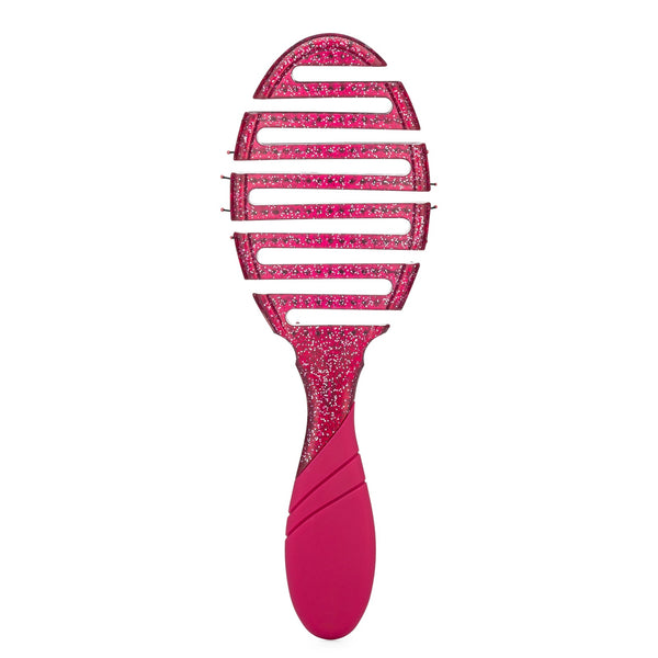 Wet Brush Mineral Sparkle Flex Dry Brush in pink sparkly design with flexible vented head