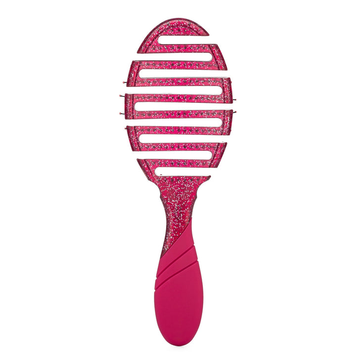 Wet Brush Mineral Sparkle Flex Dry Brush in pink sparkly design with flexible vented head