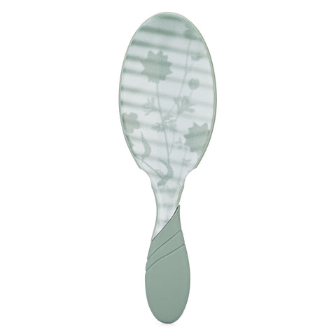 Wet Brush Pro Detangler Brush Floral Shadows in green with floral pattern on bristles