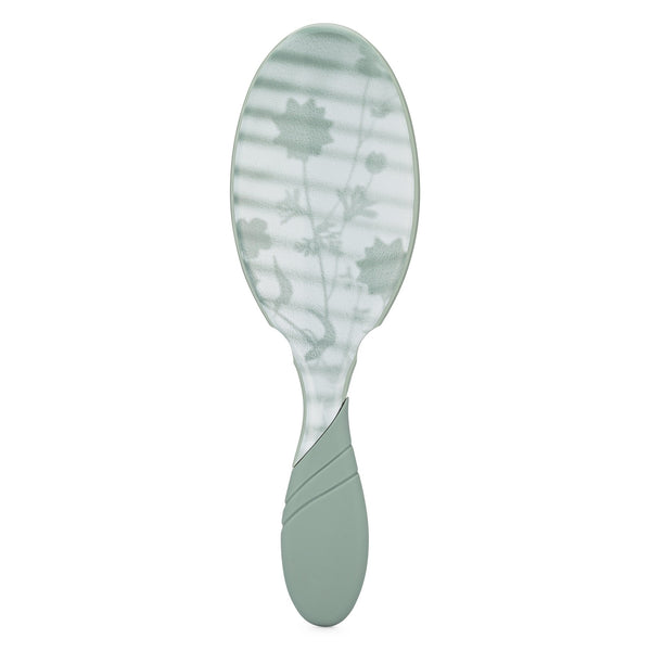 Wet Brush Pro Detangler Brush Floral Shadows in green with floral pattern on bristles