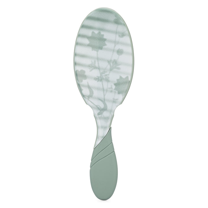 Wet Brush Pro Detangler Brush Floral Shadows in green with floral pattern on bristles