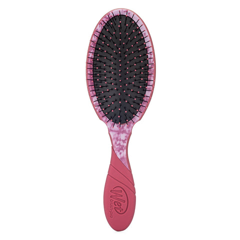 Wet Brush Pro Detangler Brush Floral Shadows with pink floral handle and black bristles