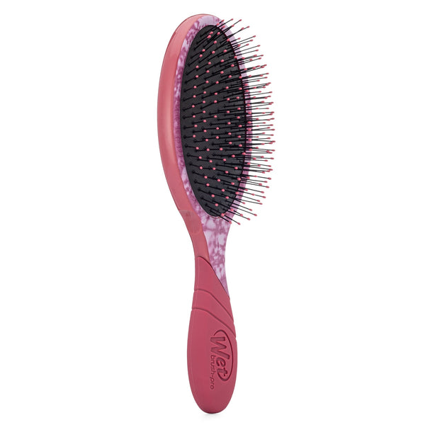 Wet Brush Pro Detangler Brush Floral Shadows with pink handle and flexible bristles for easy hair detangling