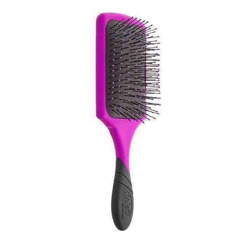 Wet Brush purple paddle brush for wet hair with black cushioned bristles and ergonomic handle
