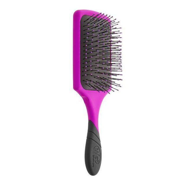 Wet Brush purple paddle brush for wet hair with black cushioned bristles and ergonomic handle