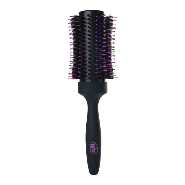 Wet Brush round volumizing blowout brush with black handle and purple-tipped bristles for styling 2